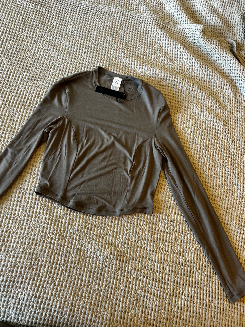 Oner Active Olive Long-Sleeve Cropped Crew Top